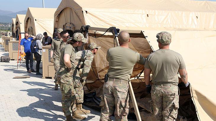 ABD askerleri, Hatay'a sahra hastanesi kuruyor