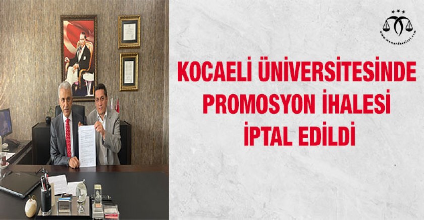 KOÜ’de promosyon ihalesi iptal edildi!