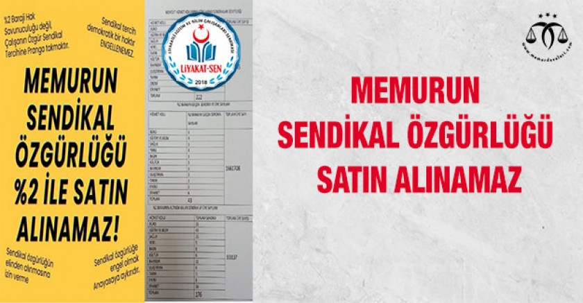 Memurun Sendikal Özgürlüğü Satın Alınamaz
