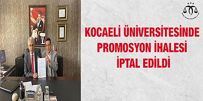 KOÜ’de promosyon ihalesi iptal edildi!