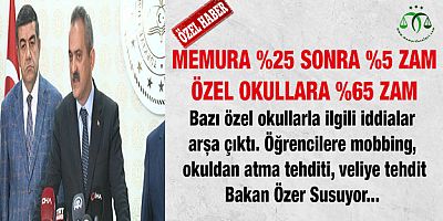 Özel Okullara Fahiş Zam