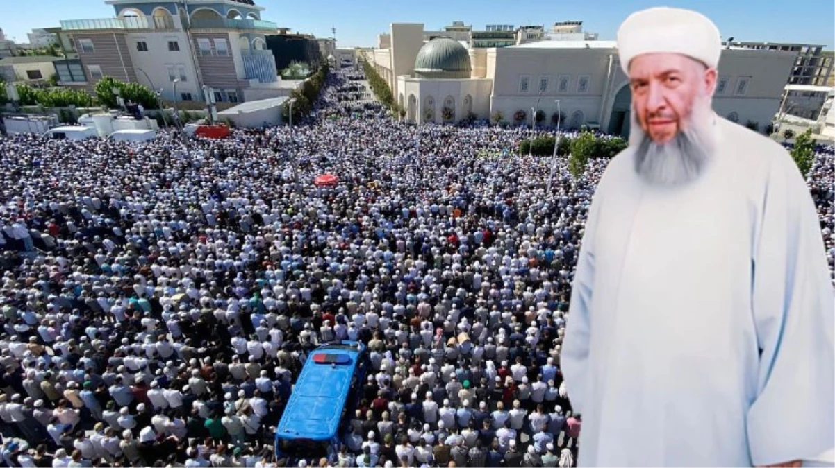 Menzil cemaatinin lideri son yolculuğuna uğurlandı