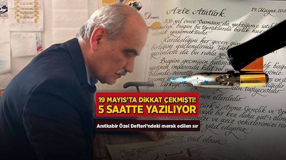 Anıtkabir Özel Defteri'ndeki sır: '5 saatte yazılıyor'