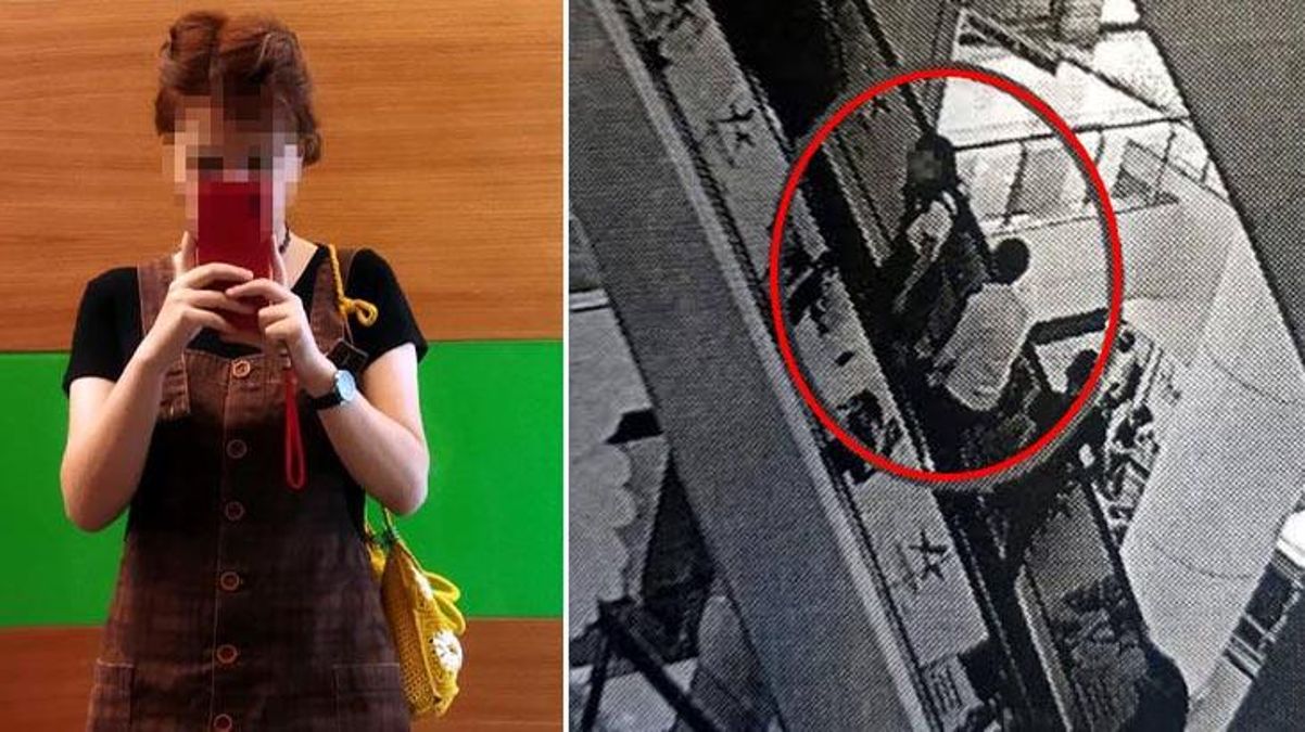 Etek altı görüntüsünü çeken şahıs bu sefer kayaya tosladı