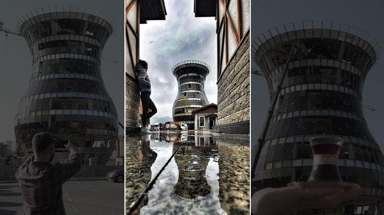 Bölgede herkes bunu konuşuyor! Dünyanın en büyük çay bardağı Guinness’e aday