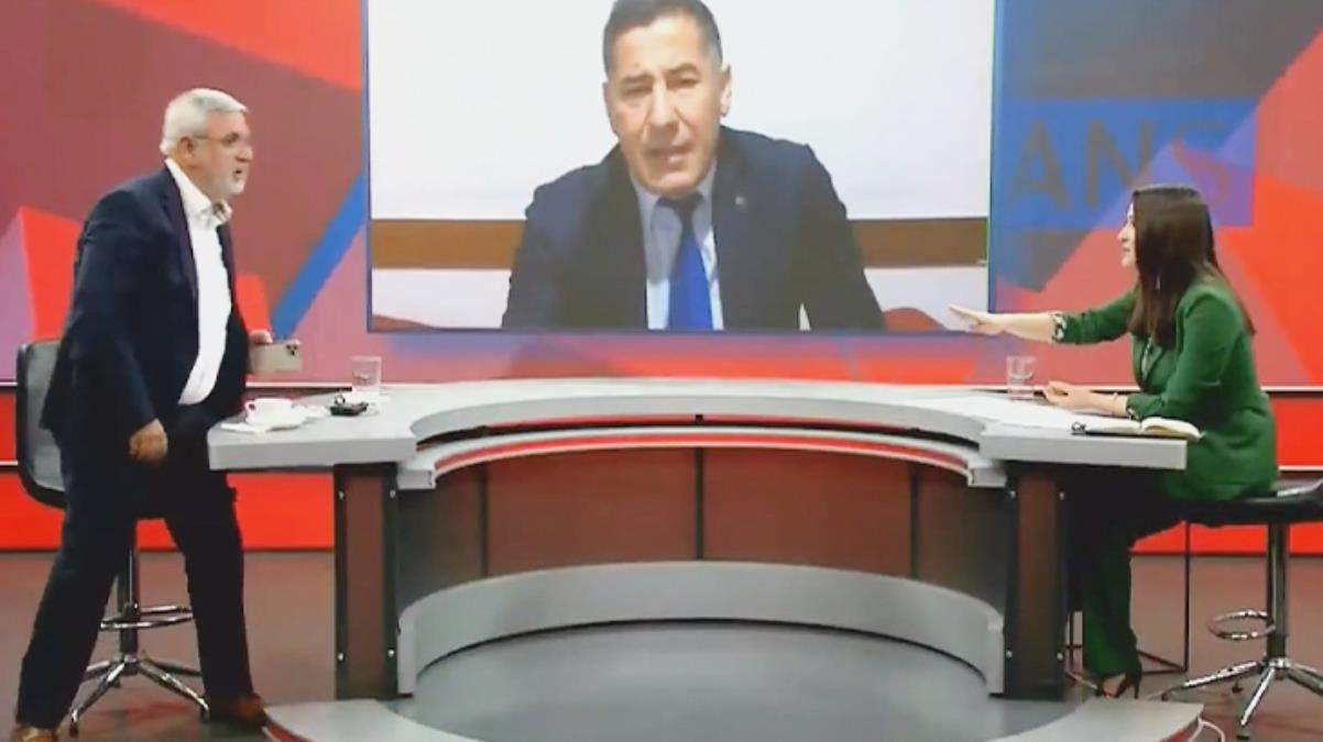 Canlı yayında hakaretler havada uçuştu! 
