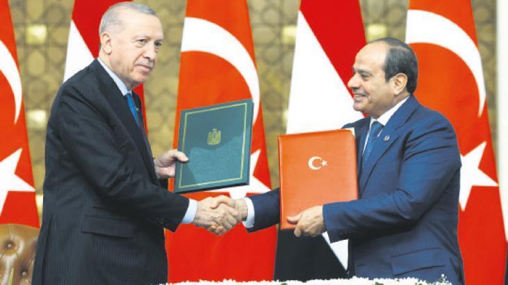 Cumhurbaşkanı Erdoğan Mısır’da Sisi ile bir araya geldi! Ortak gündemimiz Filistin davası