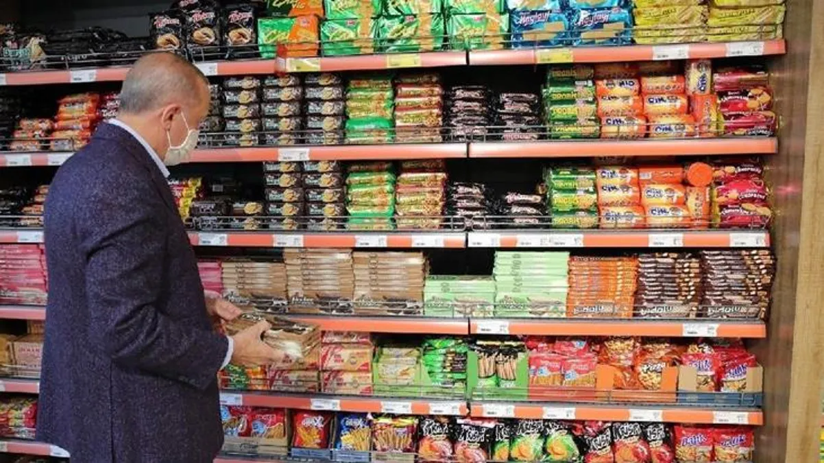 Cumhurbaşkanı Erdoğan'ın önünde poz verdiği reyonda fiyatlar neredeyse 3'e katlandı