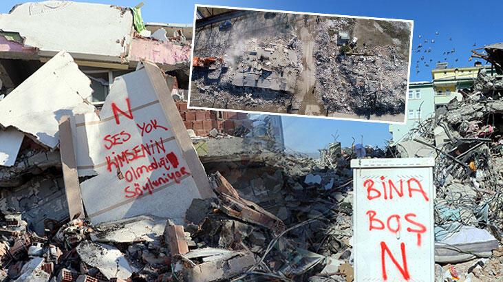 Depremde harabeye dönen mahalle dron ile havadan görüntülendi