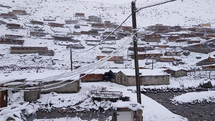 Doğu Karadeniz'de yaylalar beyaza büründü
