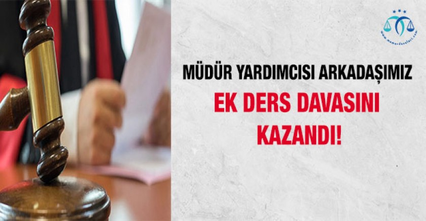 Ek Ders Davasını Yine Kazandık