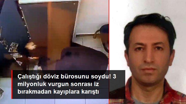 Ekmek yediği döviz bürosunu soydu