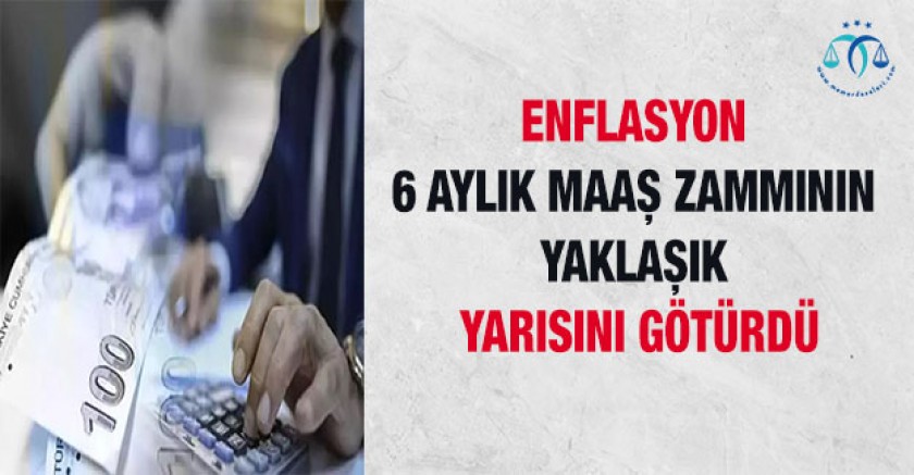 Enflasyon Maaş Zammının Yarısını Götürdü