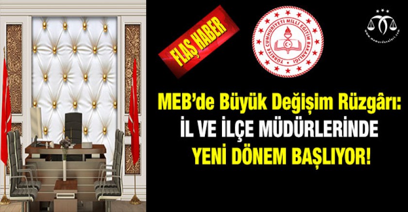 İl Milli Eğitim Müdürlerinde Değişim