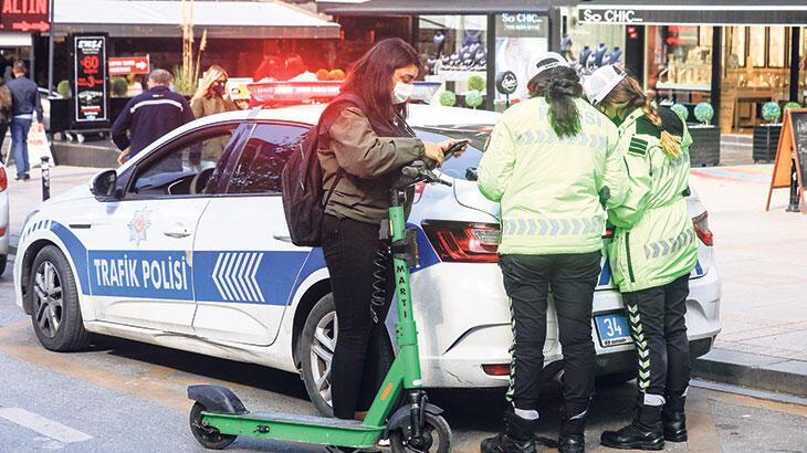 Kaldırımdan gidene ceza