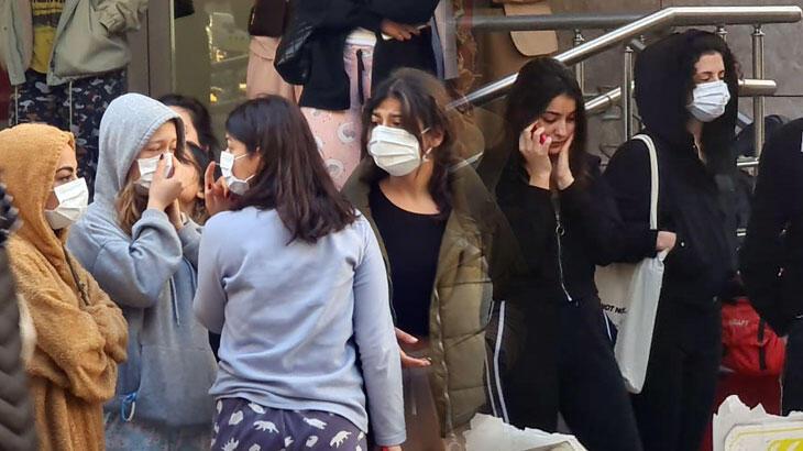 Kız öğrenci yurdunda çıkan yangın, paniğe neden oldu