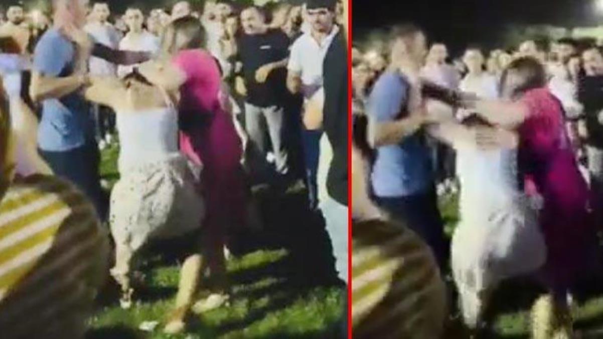 Konseri bırakıp saç saça baş başa birbirlerine girdiler