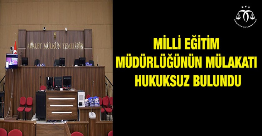 Mahkeme Hukuk Dersi Verdi