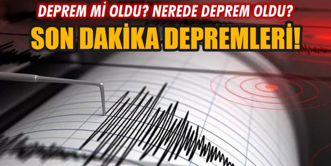 Marmara Denizi'nde deprem! İstanbul'dan hissedildi!