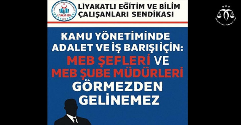 MEB Şefleri ve MEB Şube Müdürleri Görmezden Gelinemez