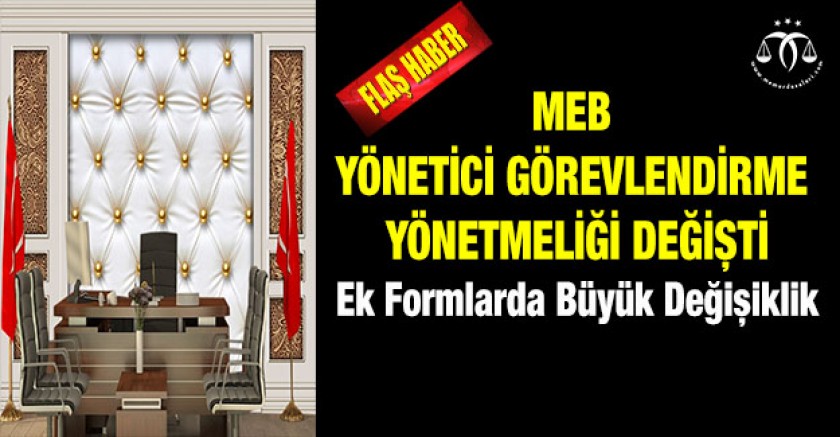 MEB Yönetici Görevlendirme Yönetmeliğinde Yeni Dönem