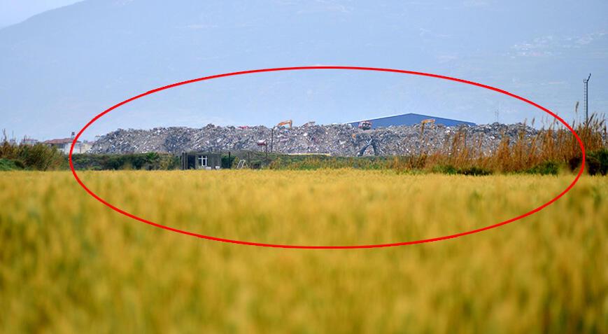 Milleyha Kuş Cenneti'ne 100 metre uzaklıkta! Deprem molozları dağ gibi oldu