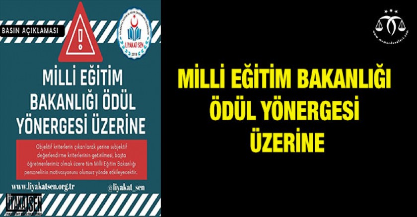 Milli Eğitim Bakanlığı Ödül Yönergesi Üzerine