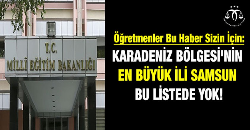 Milli Eğitim Bakanlığı Samsun'a Küstü Mü?