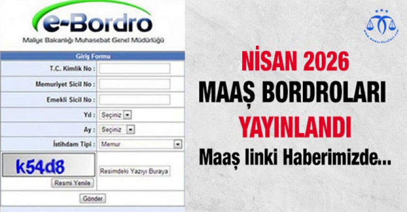 Nisan 2026 Maaşları Yayınlandı
