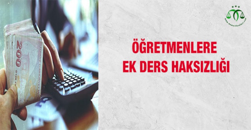 Öğretmenlere Ek Ders Haksızlığı