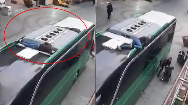 Otobüsün üstünde Yunanistan’a kaçmaya çalışan 2 kişi yakalandı