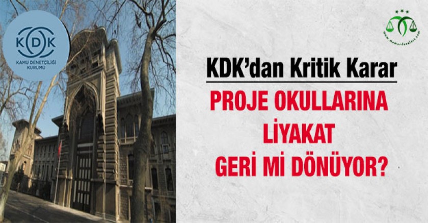 Proje Okullarına Liyakat Geri Mi Dönüyor?