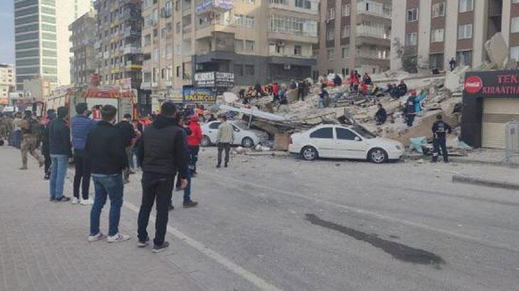 Şanlıurfa’da ağır hasarlı 7 katlı bina çöktü