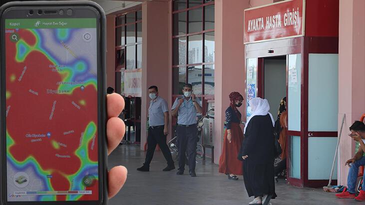 Diyarbakır'da harita kırmızıya döndü