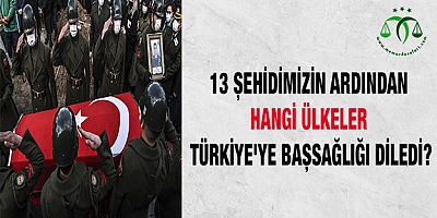 13 şehidimizin ardından Hangi Ülkeler Türkiye'ye başsağlığı diledi