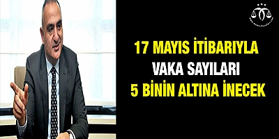 17 Mayıs itibarıyla vaka sayıları 5 binin altına inecek