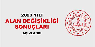 2020 Yılı Alan Değişikliği Sonuçları