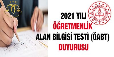 2021 YILI ÖABT DUYURUSU