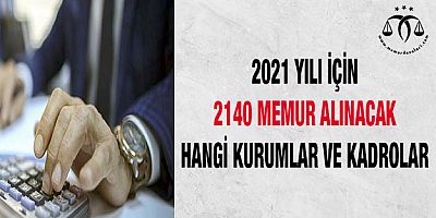 2140 Memur Alınacak