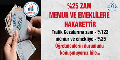 %25'lik Zam Memur ve Emekliye Yapılmış Bir Hakarettir