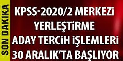 30 Aralık’ta Başlıyor