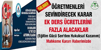 Ek Ders Ücretlerini Artık Fazla Alacaklar