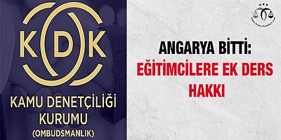 Angarya Bitti: Eğitimcilere Ek Ders Hakkı