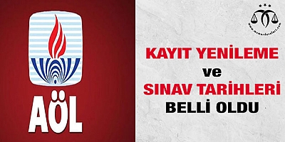 AÖL kayıt yenileme tarihleri 2021 belli oldu! AÖL takvimi
