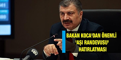 Aşı randevusu hatırlatması