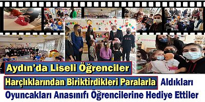 Aydın'da Liselilerden Miniklere Sürpriz