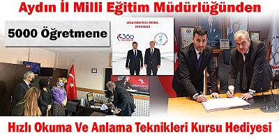 Aydın İl Milli Eğitim Müdürlüğünden Öğretmenlere Hediye