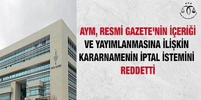 AYM karar verdi