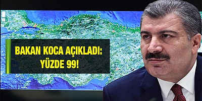 Bakan Koca açıkladı: Yüzde 99!
