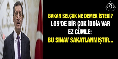 Bakan Selçuk Ne Demek İstedi? 